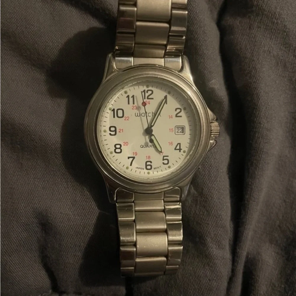 EZC78654W ADVANCE Watch-It Quartz Dial Stainless Luminous Hands